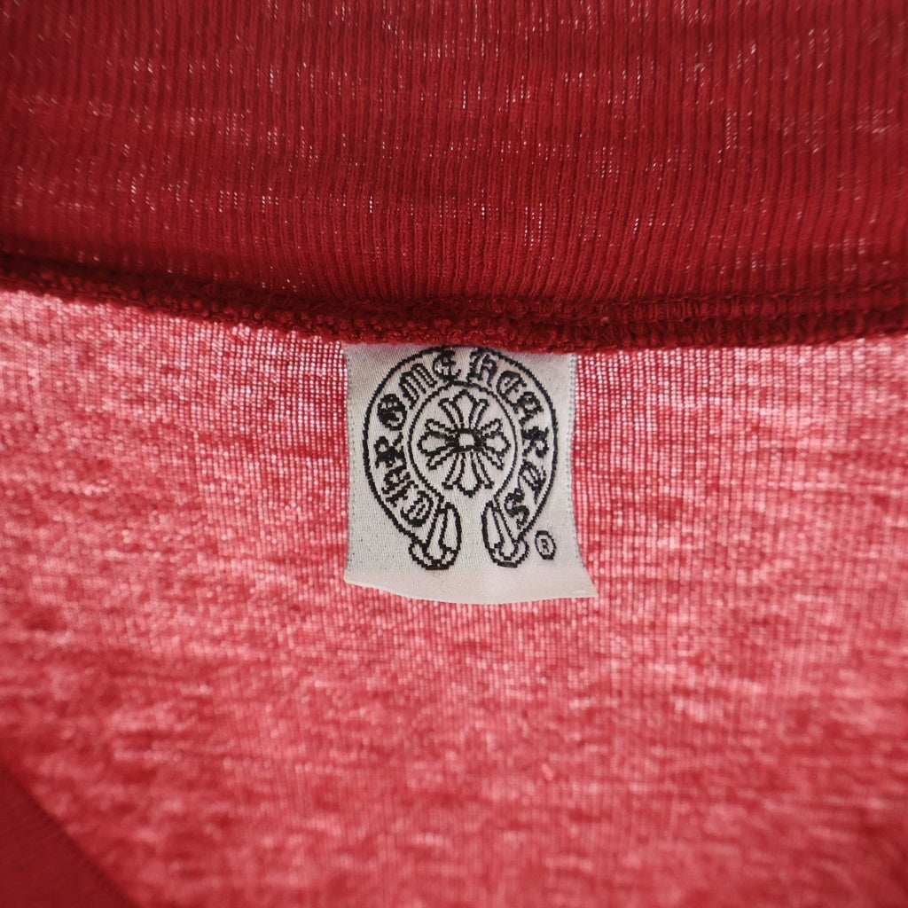 CHROME HEARTS(クロムハーツ) OLD FLORAL ZIP UP SWEAT SHIRT オールド 袖フローラル ジップアップ スウェット レッド