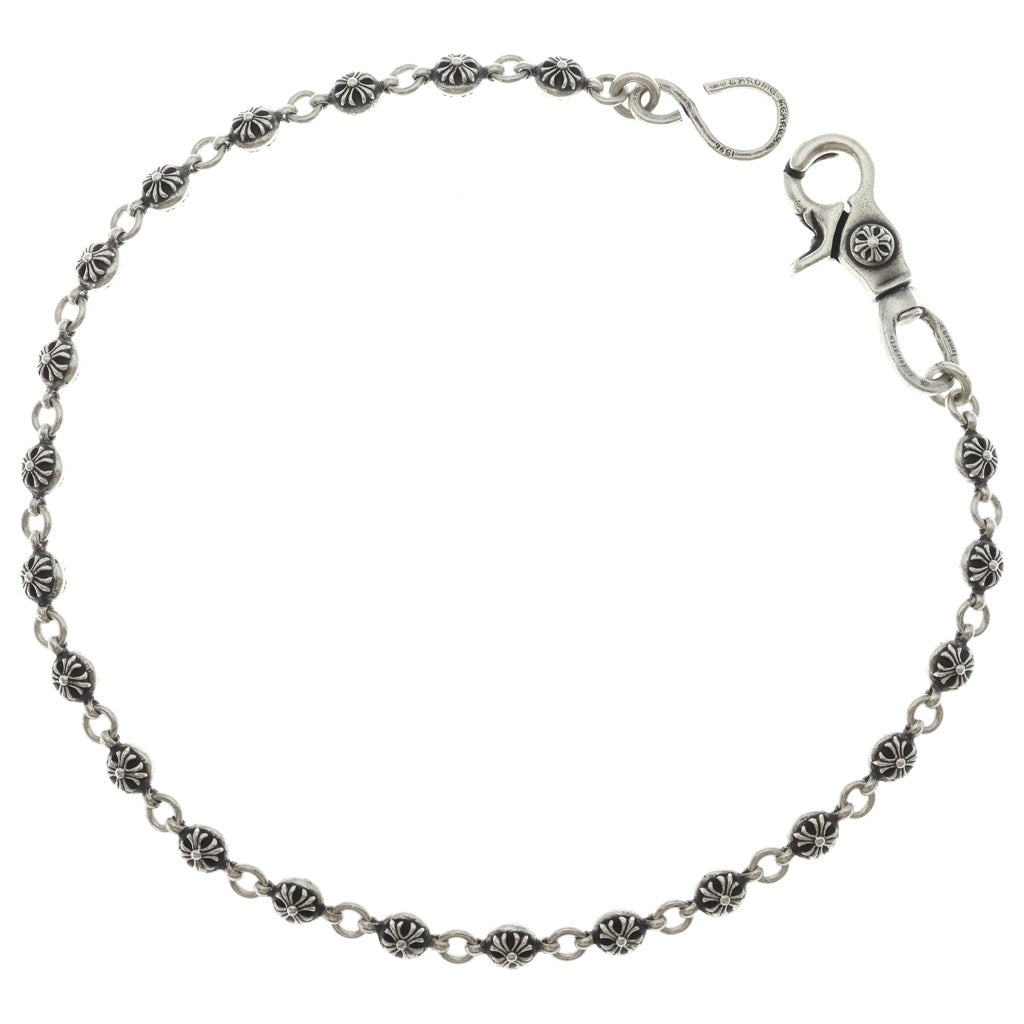 CHROME HEARTS(クロムハーツ) 2BALL LONG-S/1クリップロング#2クロスボール ウォレットチェーン シルバー BCA386