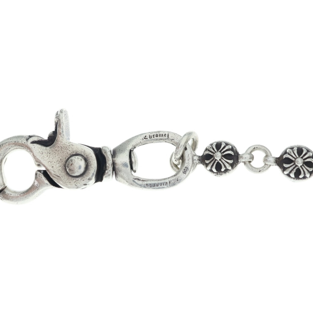 CHROME HEARTS(クロムハーツ) 2BALL LONG-S/1クリップロング#2クロスボール ウォレットチェーン シルバー BCA386