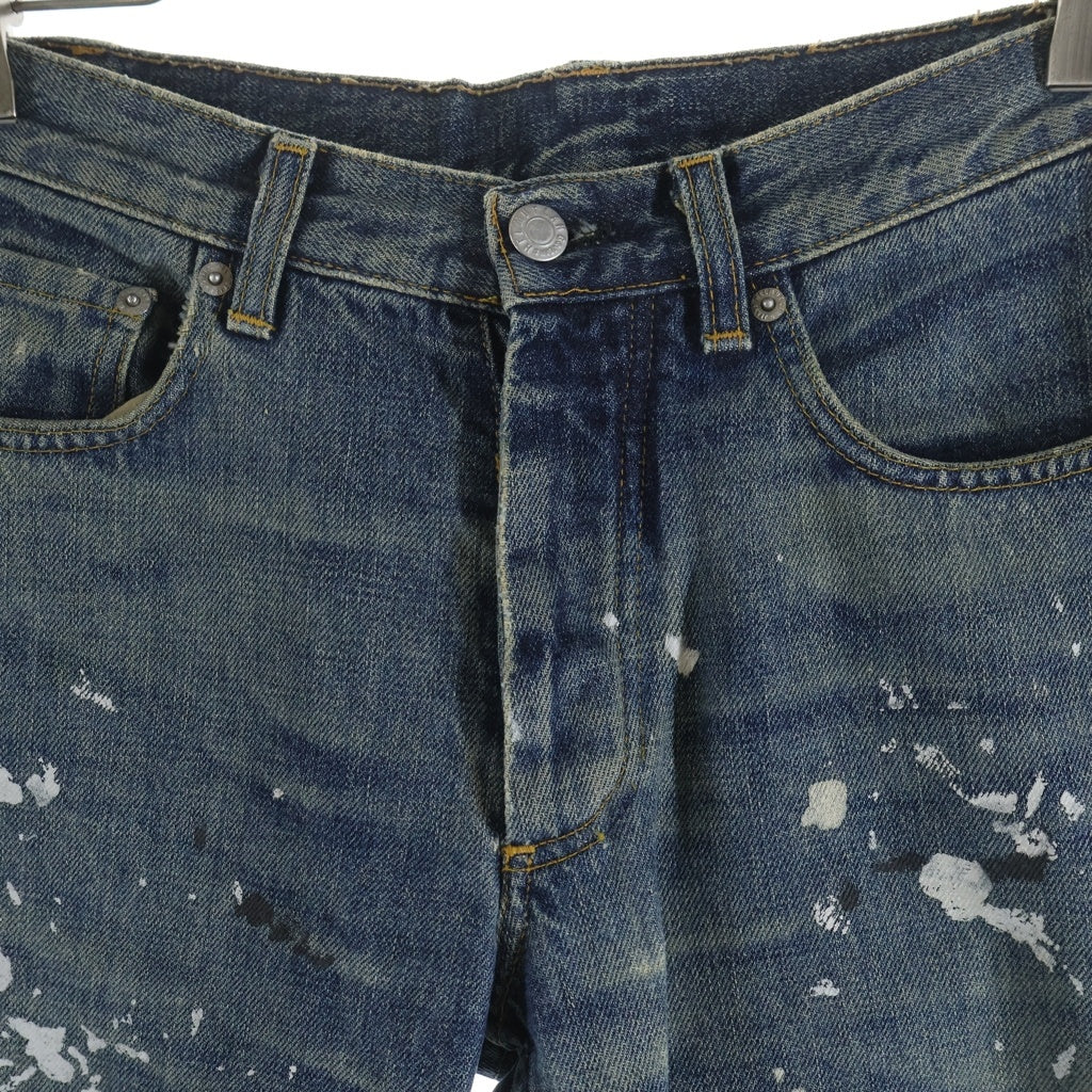 HELMUT LANG(ヘルムートラング) 1999 本人期 Painted Denim Pants ペイントデニムパンツ ストレートデニム インディゴ
