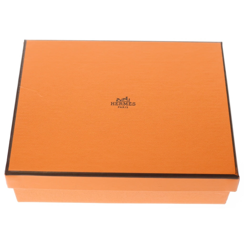 HERMES(エルメス) ベアン コンビネ モノクローム ヴォーエプソン W刻印 ブラック金具 コンパクトウォレット 財布 ブラック レディース