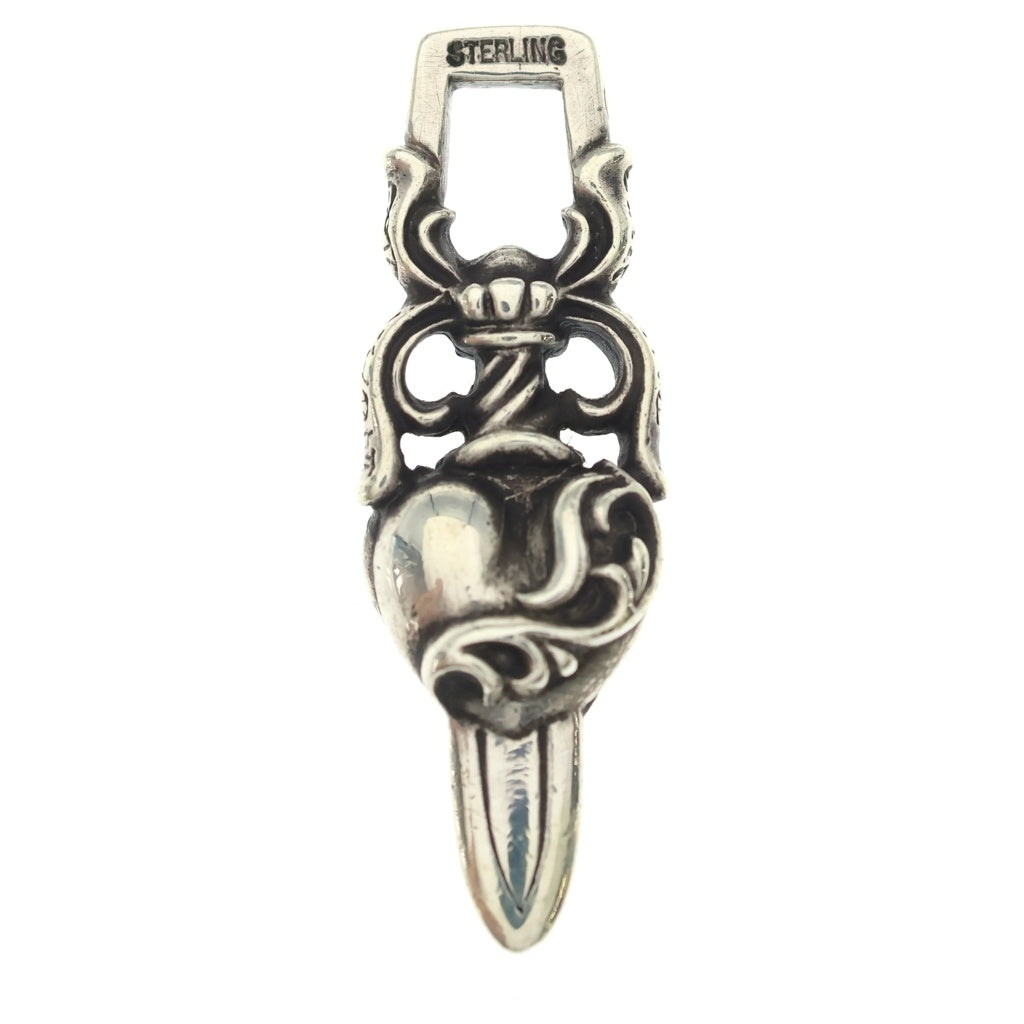 CHROME HEARTS(クロムハーツ) DAGGER HEART ダガーハート ペンダントトップ シルバー BCA243