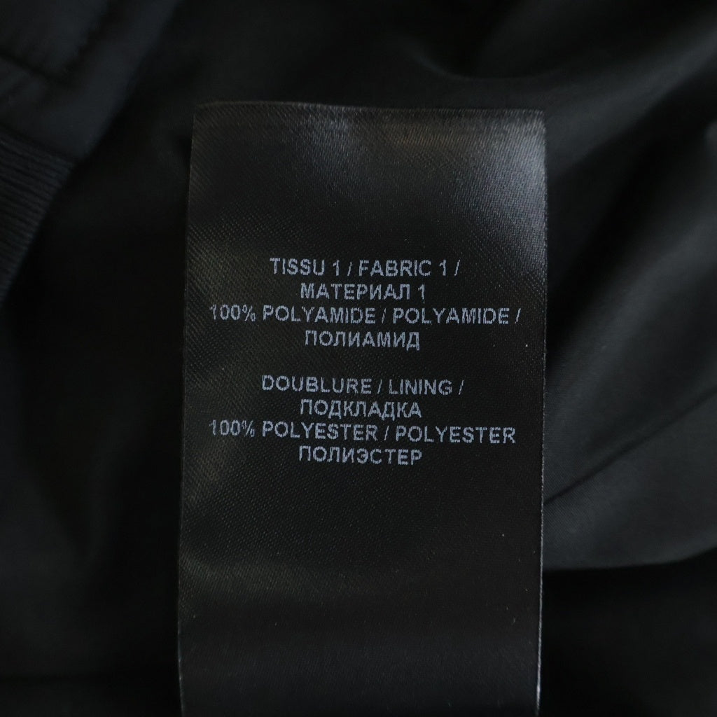 BALMAIN(バルマン) BLOUSON NYLON TF086XB27 ロゴプリント バイカー ナイロン ブルゾンジャケット ブラック TF086XB2