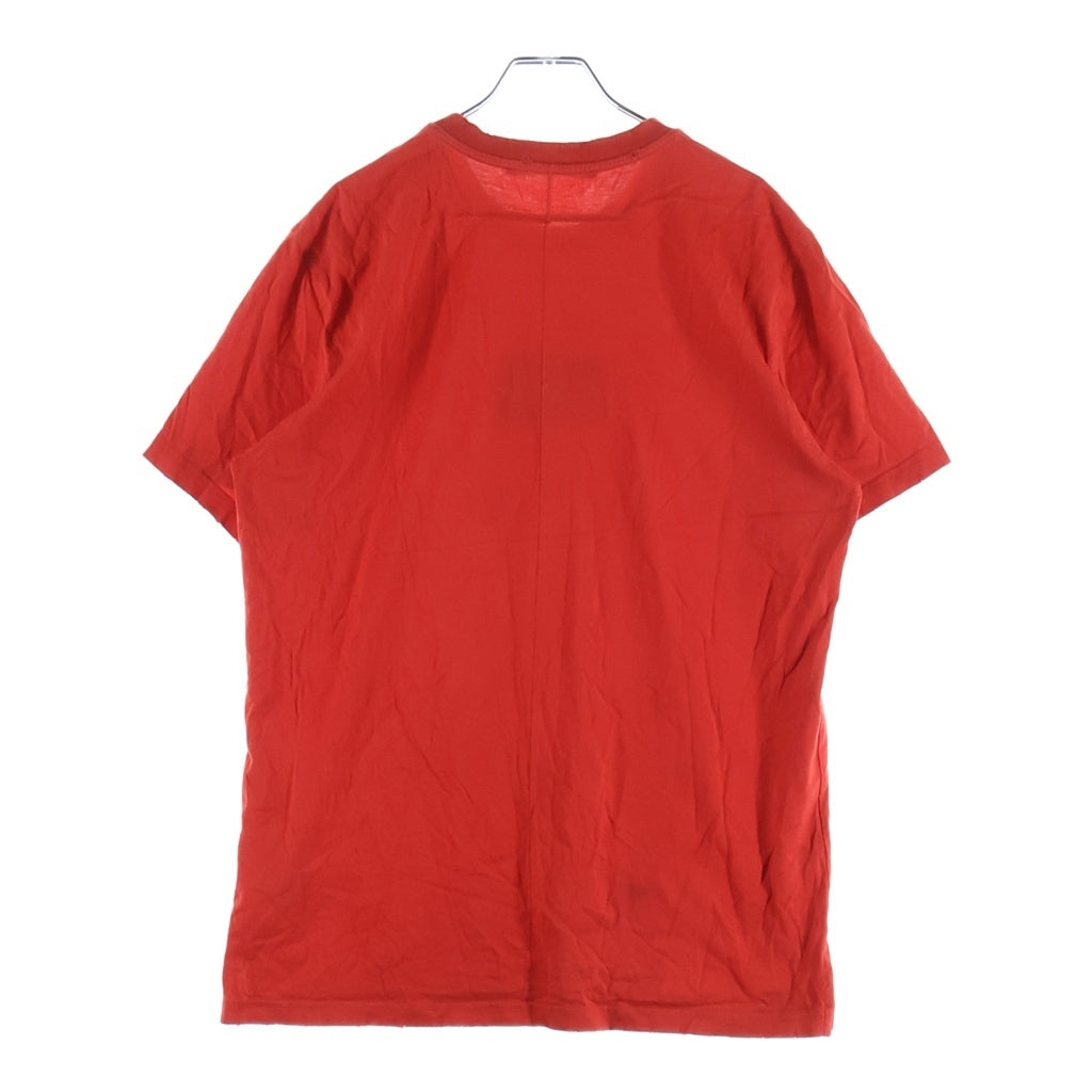 GIVENCHY(ジバンシィ) ダメージ加工ロゴパッチ クルーネック 半袖Tシャツ レッド BM701W3Y03