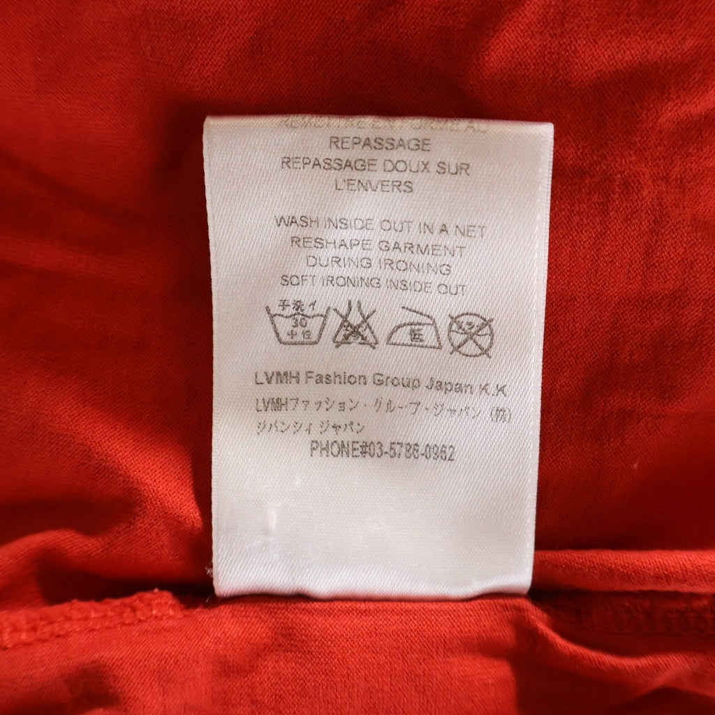 GIVENCHY(ジバンシィ) ダメージ加工ロゴパッチ クルーネック 半袖Tシャツ レッド BM701W3Y03