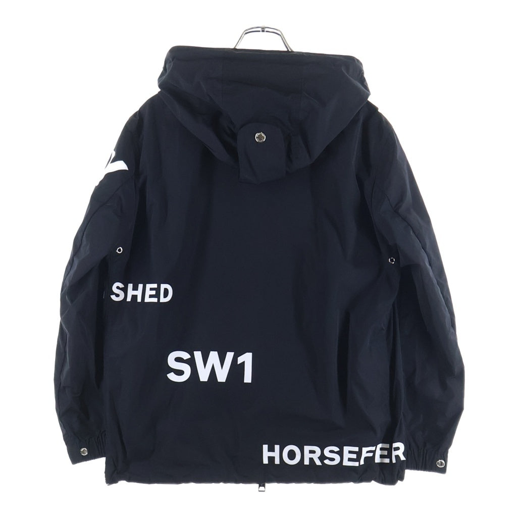 BURBERRY(バーバリー) HORSEFERRY PRINT PARKA ホースフェリー プリント ナイロン ジップアップパーカー ブラック 8013857
