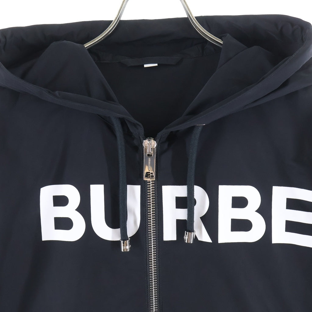 BURBERRY(バーバリー) HORSEFERRY PRINT PARKA ホースフェリー プリント ナイロン ジップアップパーカー ブラック 8013857