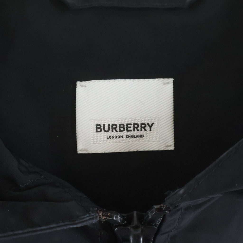 BURBERRY LONDON(バーバリーロンドン) EVERTON TBロゴ フロントジップ ナイロン マウンテンパーカー ジャケット ブラック 8021889
