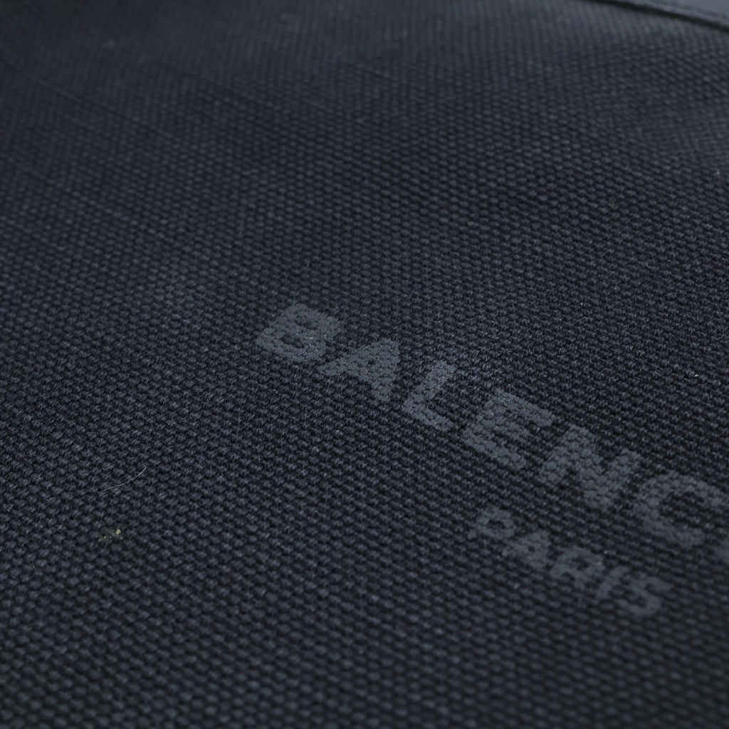 BALENCIAGA(バレンシアガ) ロゴ レザー切替 セカンドバッグ クラッチバッグ ブラック 373834 1000