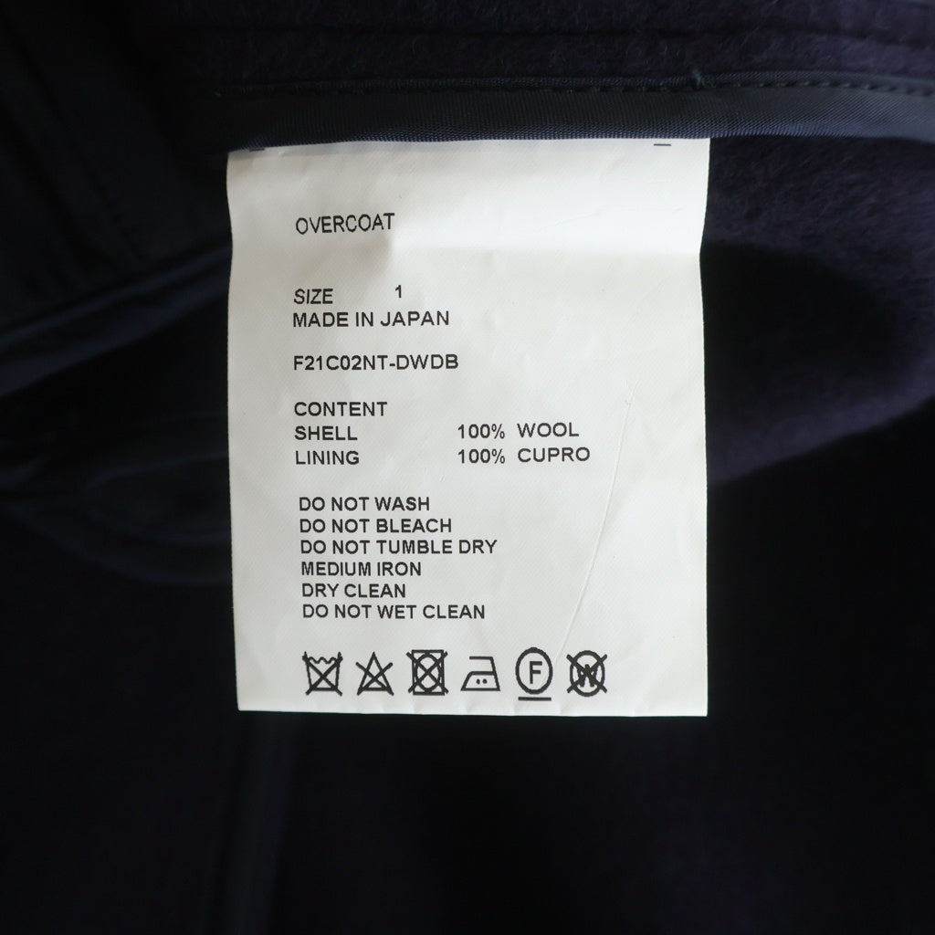 OVERCOAT(オーバーコート) ウール ダブルフェイス チェスターコート ネイビー