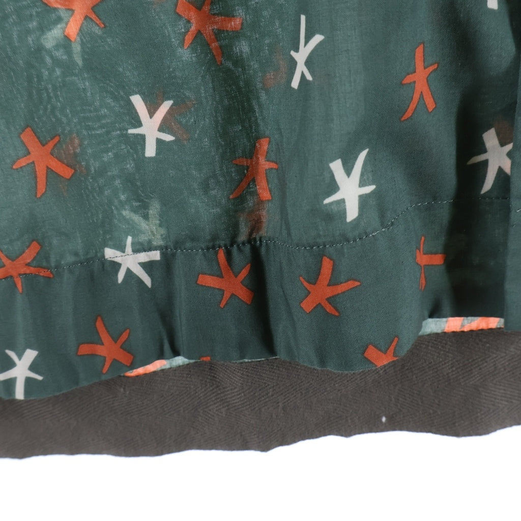 Sacai(サカイ) 23ss Eric Haze Bandana Print Shirt 総柄 半袖シャツ グリーン 23-02980M