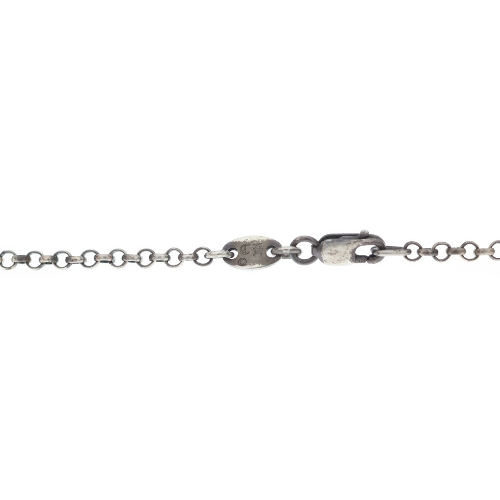 CHROME HEARTS(クロムハーツ) SCROLL LABEL NECKCHAIN 18Inch スクロールラベル ネックレス 18インチ シルバー