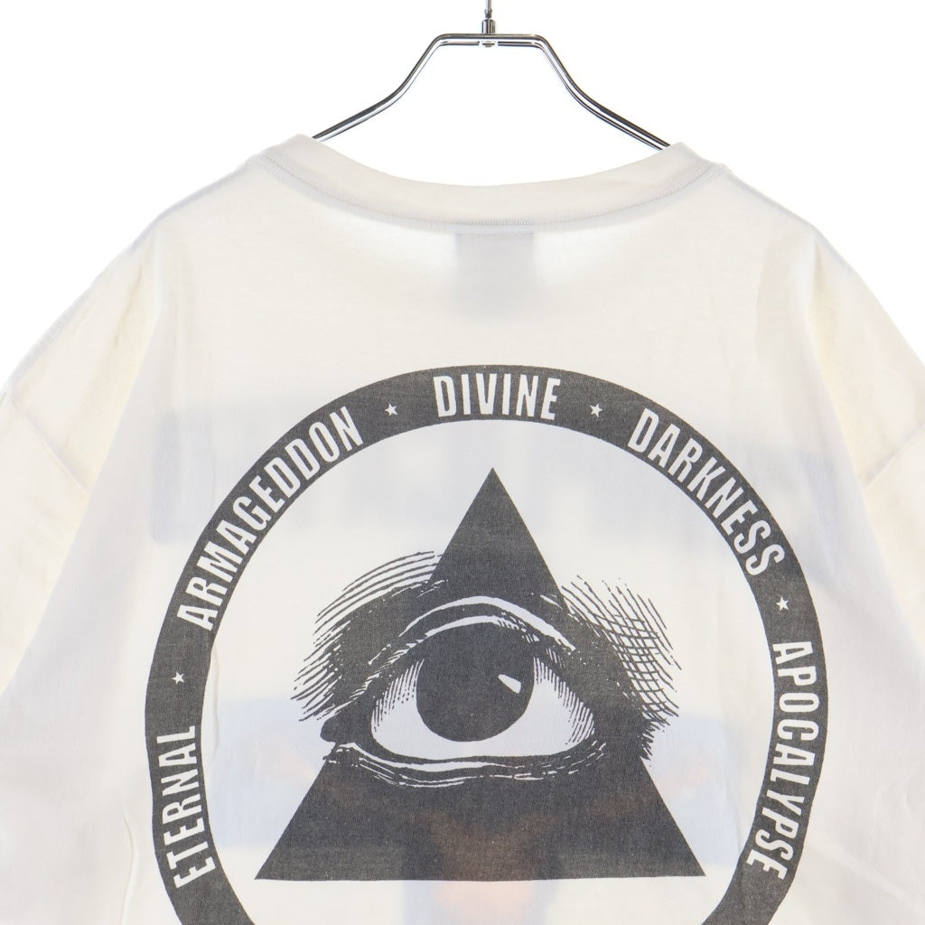 SAINT MICHAEL(セントマイケル) 23AW COMPLICATED S/S TEE 半袖 クルーネック Tシャツ ホワイト SM-A23-0000-C18 SM-A23-0000-C18