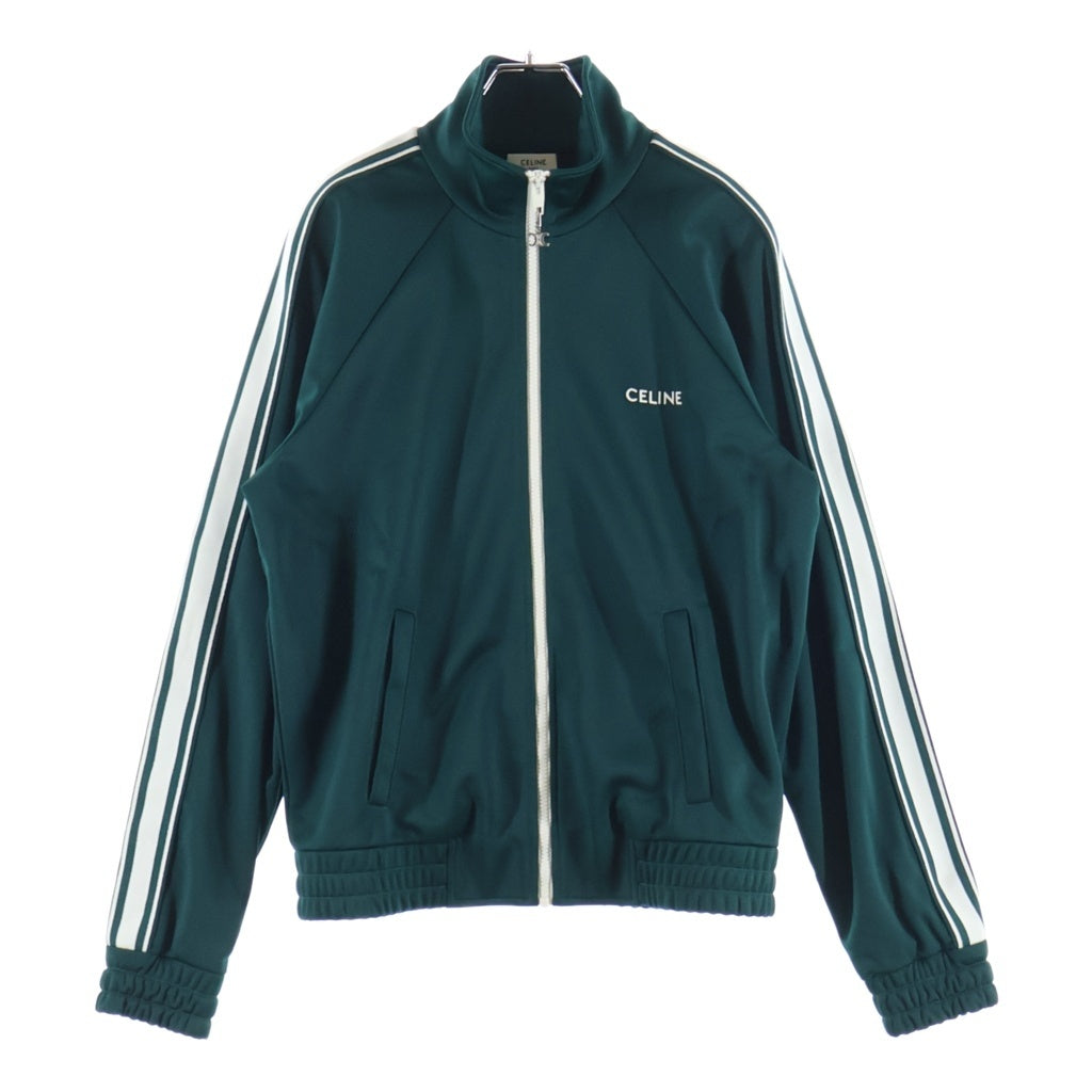 CELINE(セリーヌ) 胸ロゴ サイドライン トラックジャケット グリーン 2Y99E859W.55VZ 2Y99E859W.55VZ