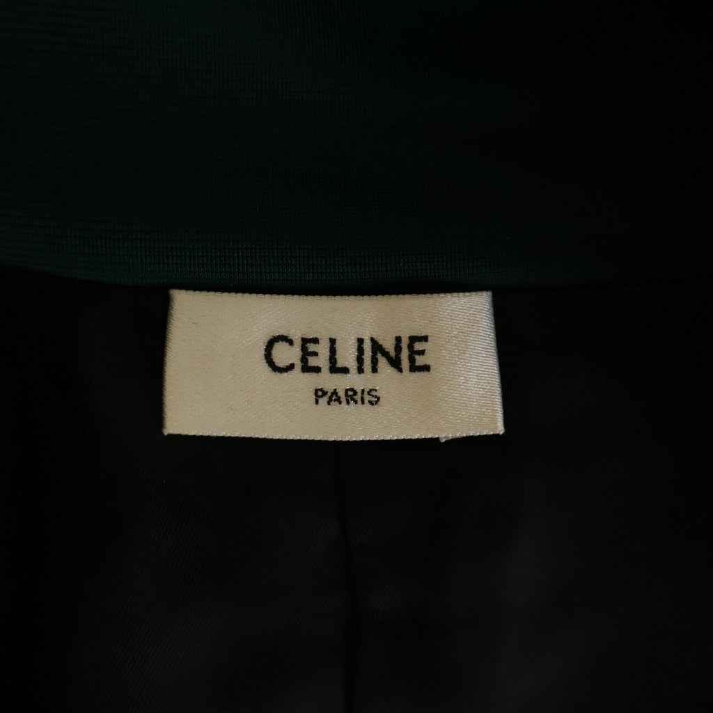 CELINE(セリーヌ) 胸ロゴ サイドライン トラックジャケット グリーン 2Y99E859W.55VZ 2Y99E859W.55VZ