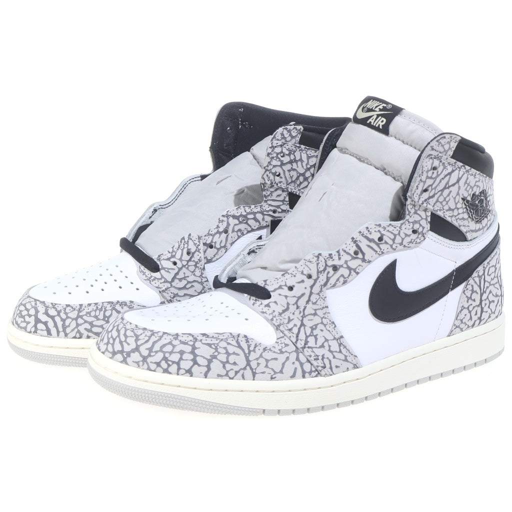 NIKE(ナイキ) AIR JORDAN 1 RETRO HIGH OG WHITE CEMENT ELEPHANT エアジョーダン1 ホワイトセメント サファリ ハイカットスニーカー グレー DZ5485-052 US11/29cm DZ5485-052