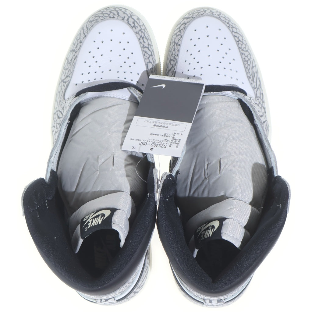 NIKE(ナイキ) AIR JORDAN 1 RETRO HIGH OG WHITE CEMENT ELEPHANT エアジョーダン1 ホワイトセメント サファリ ハイカットスニーカー グレー DZ5485-052 US11/29cm DZ5485-052