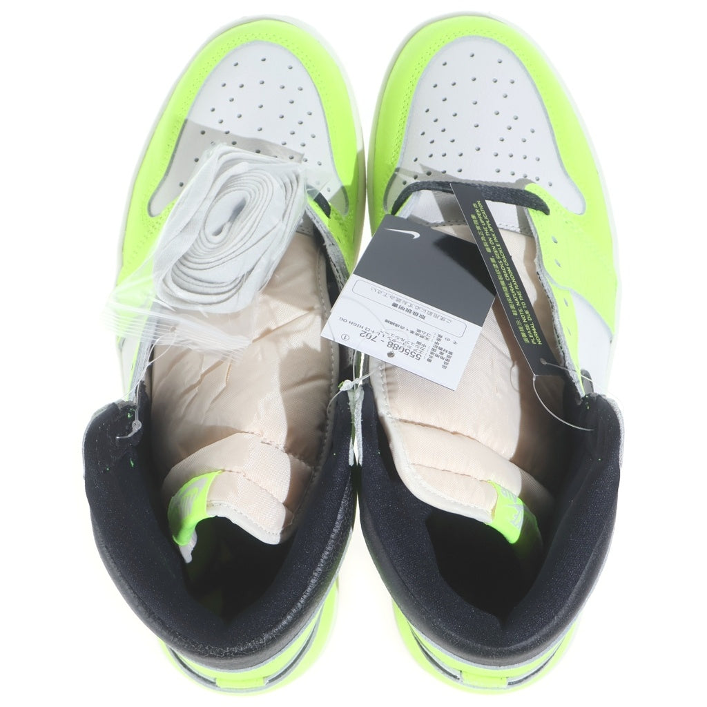 NIKE(ナイキ) AIR JORDAN 1 RETRO HIGH OG VOLT VISIONAIRE エアジョーダン1 レトロ ボルト ヴィジョネア ハイカットスニーカー イエロー/ホワイト 555088-702 US11/29cm
