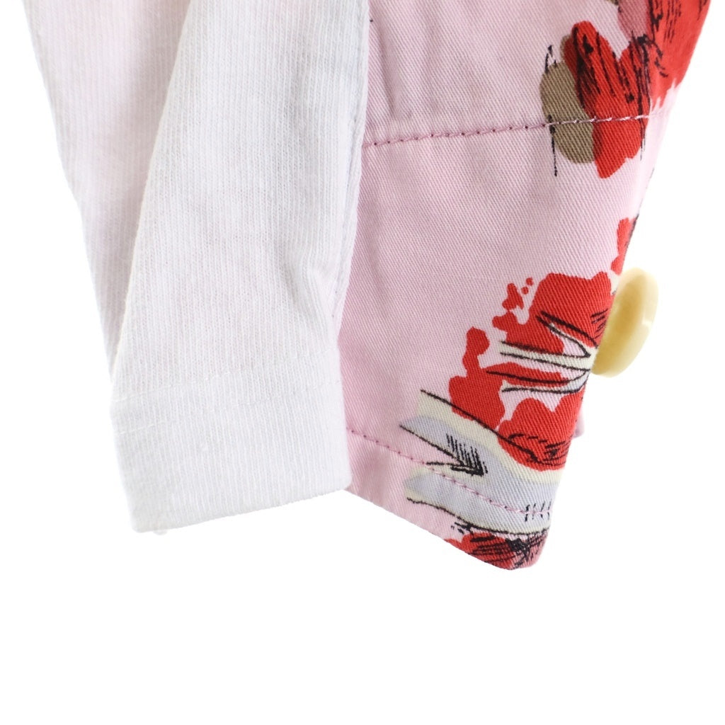 Sacai(サカイ) 21SS ARCHIVE PRINT MIX LONG S/L 長袖 クルーネック カットソー ホワイト 21-02476M