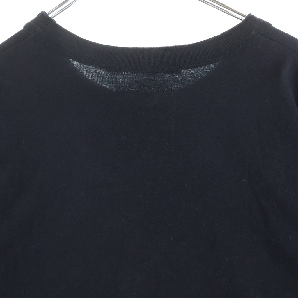 Sacai(サカイ) 20SS ×SUN SURF Pineapple Embroidered TEE サイドジップ 半袖 クルーネック Tシャツ ブラック 20-02276M 20-02276M