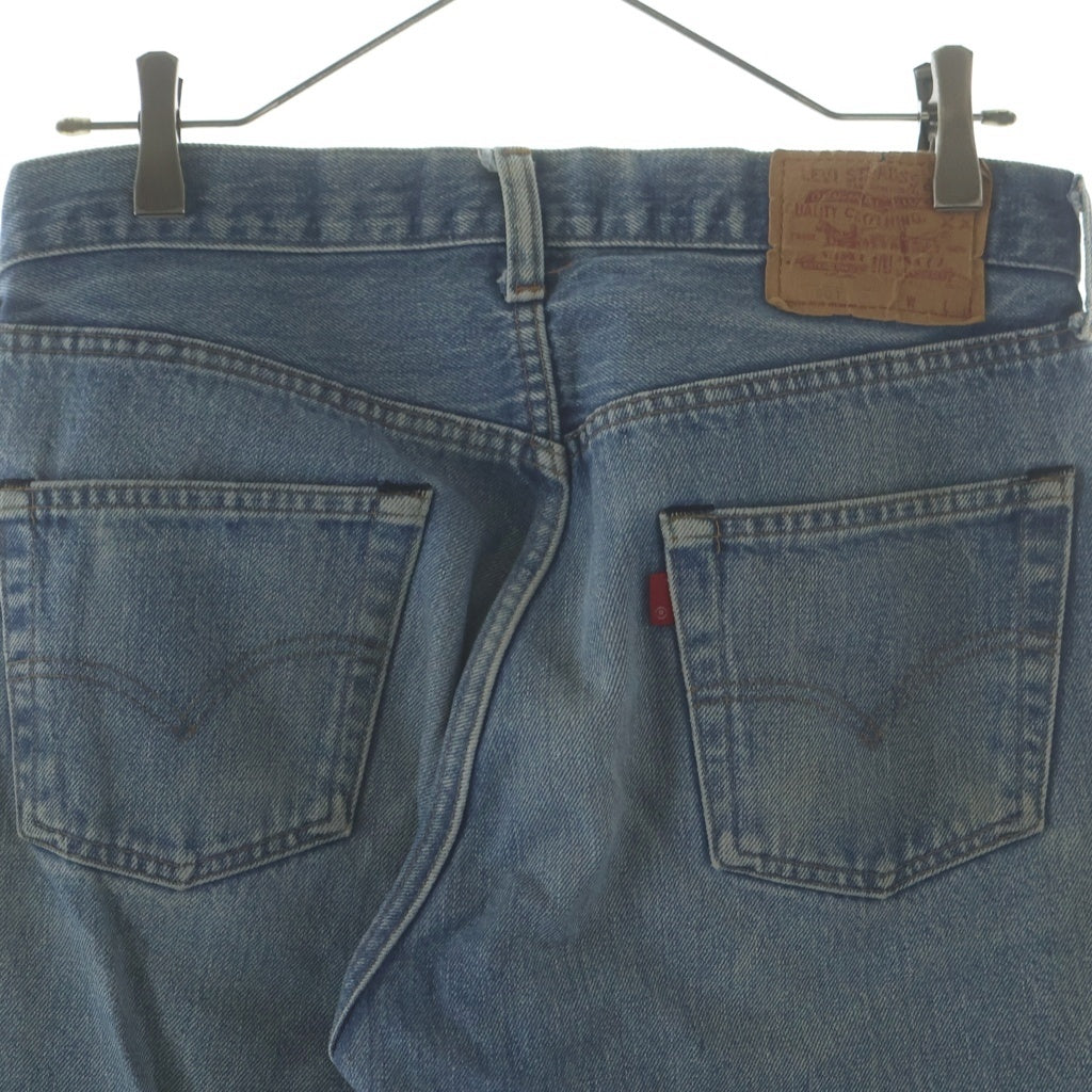 Levi's(リーバイス) 80s 501 66後期 ボタン裏524 赤耳 Rタブ ケアタグ 紙パッチ インディゴ デニム パンツ ‐