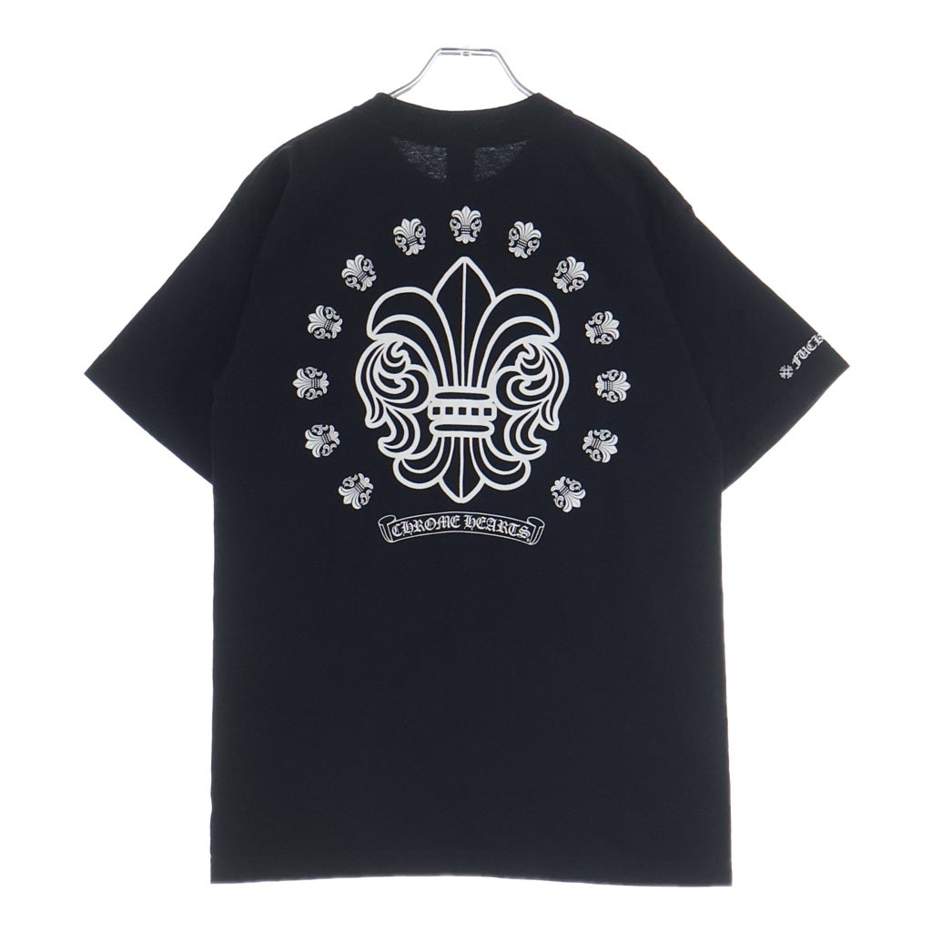 CHROME HEARTS(クロムハーツ) OLD BS FLEUR CIRCLE S/S オールド BSフレアサークルプリント ショートスリーブTシャツ クルーネック半袖カットソー ブラック