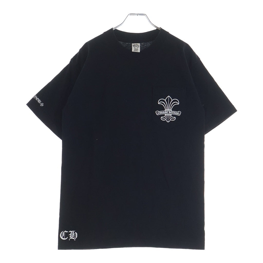 CHROME HEARTS(クロムハーツ) OLD BS FLEUR CIRCLE S/S オールド BSフレアサークルプリント ショートスリーブTシャツ クルーネック半袖カットソー ブラック