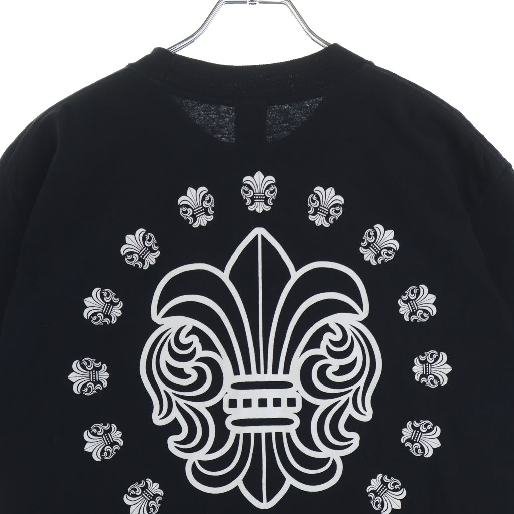 CHROME HEARTS(クロムハーツ) OLD BS FLEUR CIRCLE S/S オールド BSフレアサークルプリント ショートスリーブTシャツ クルーネック半袖カットソー ブラック