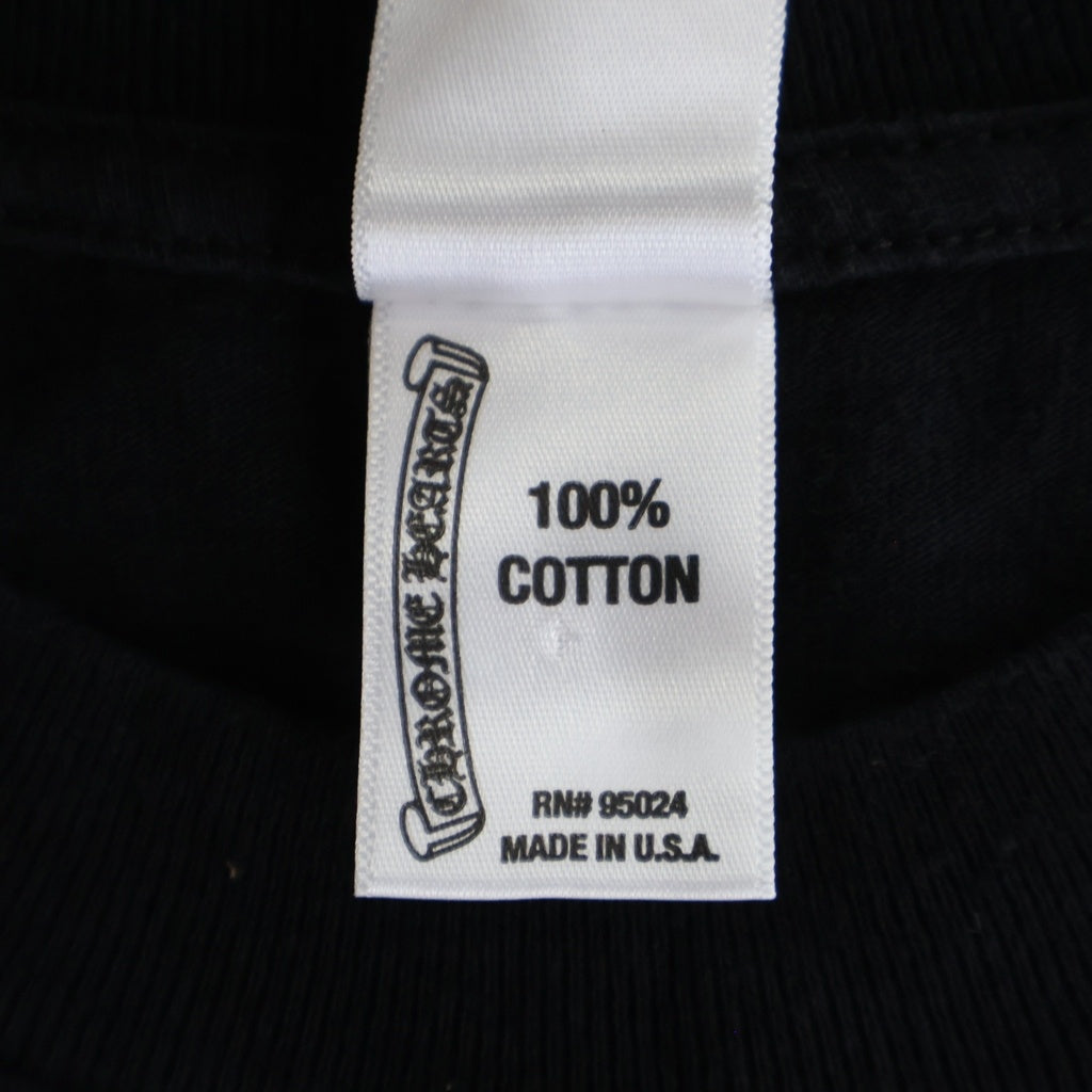 CHROME HEARTS(クロムハーツ) OLD BS FLEUR CIRCLE S/S オールド BSフレアサークルプリント ショートスリーブTシャツ クルーネック半袖カットソー ブラック