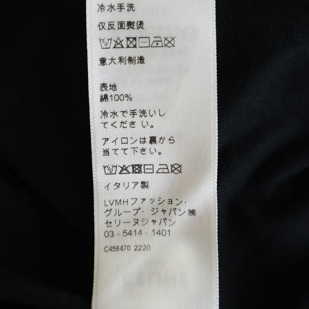 CELINE(セリーヌ) ロゴプリント ラインストーン 半袖 クルーネック Tシャツ ブラック 2X60C671Q