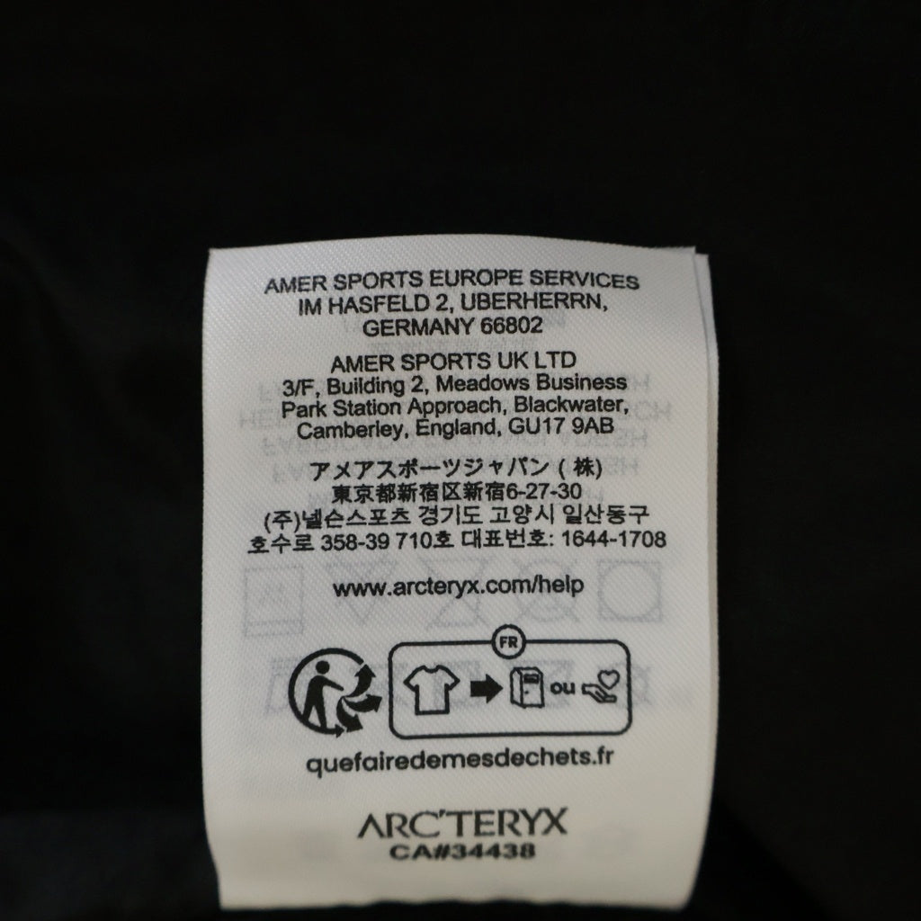 ARC'TERYX(アークテリクス) Atom Hoody アトム フーディーナイロン ジップアップフーディー ブラック X000009556