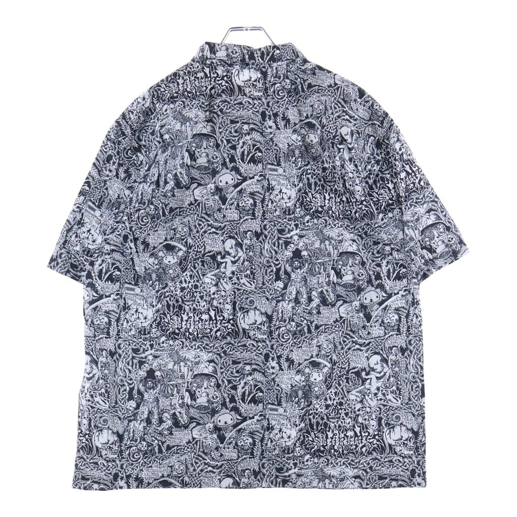 SUPREME(シュプリーム) 26SS Wombat S/S Shirt 総柄 半袖シャツ ホワイト/ブラック