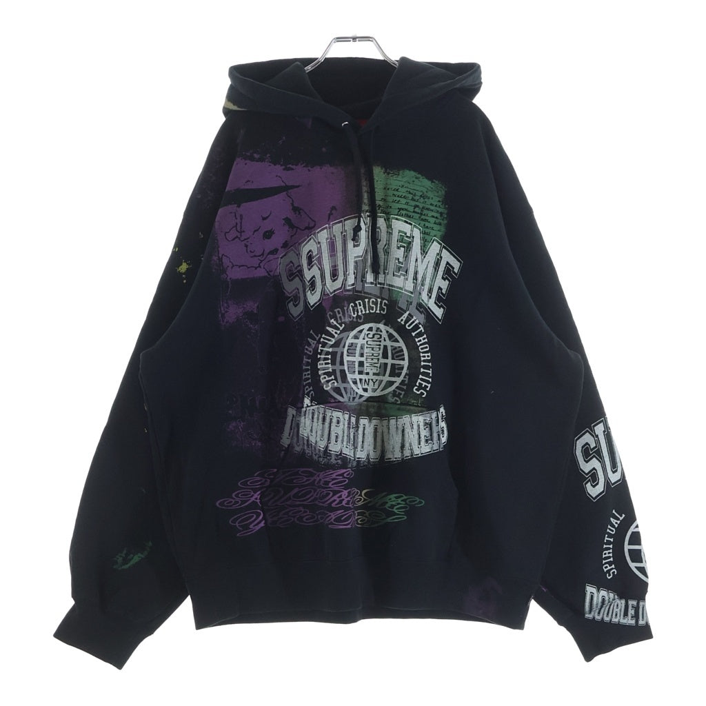 SUPREME(シュプリーム) 26SS Overprint Hooded Sweatshirt オーバープリント プルオーバーパーカー フーディー マルチカラー ‐