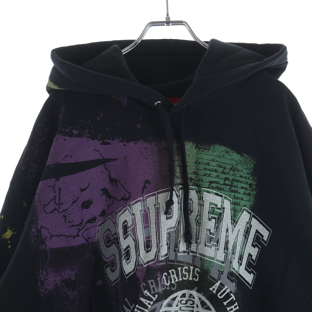 SUPREME(シュプリーム) 26SS Overprint Hooded Sweatshirt オーバープリント プルオーバーパーカー フーディー マルチカラー ‐
