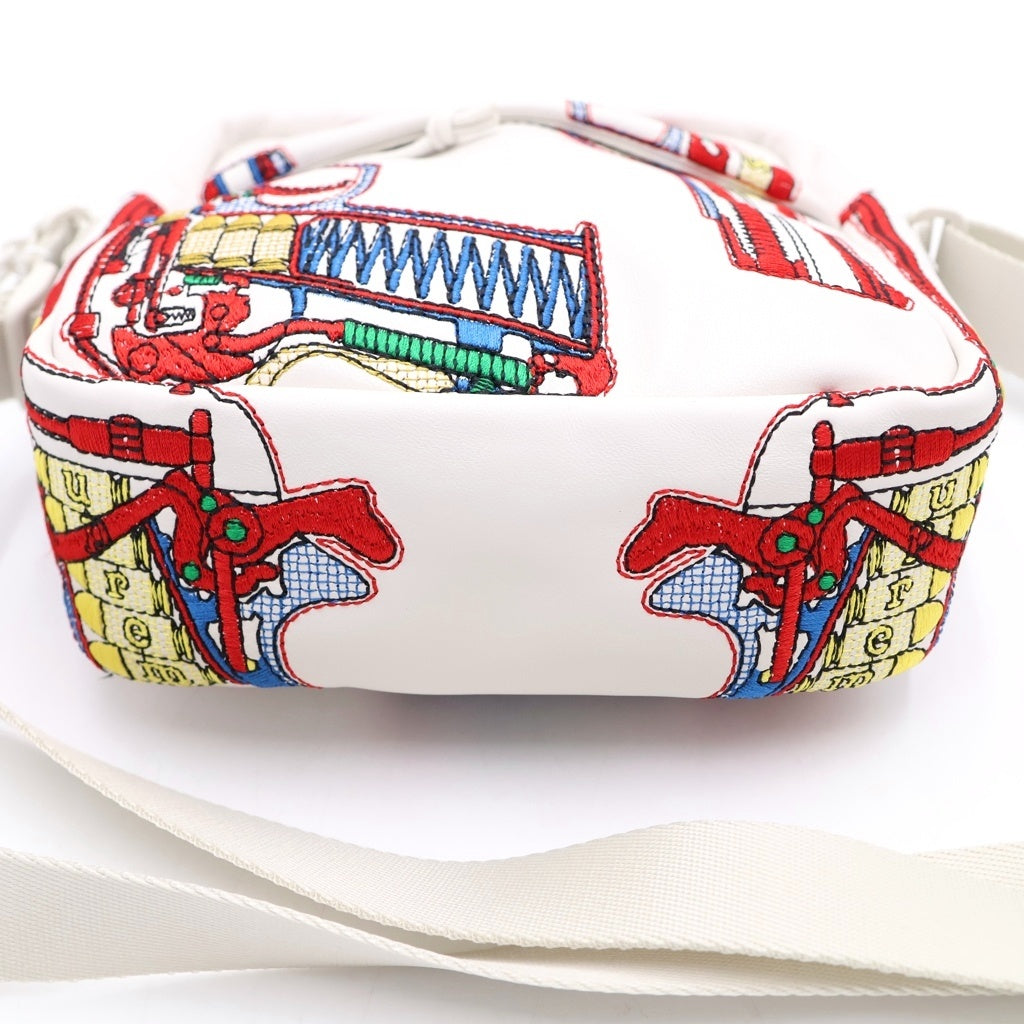 SUPREME(シュプリーム) 26SS Guns Embroidered Shoulder Bag ガンズ ショルダーバッグ ホワイト レディース