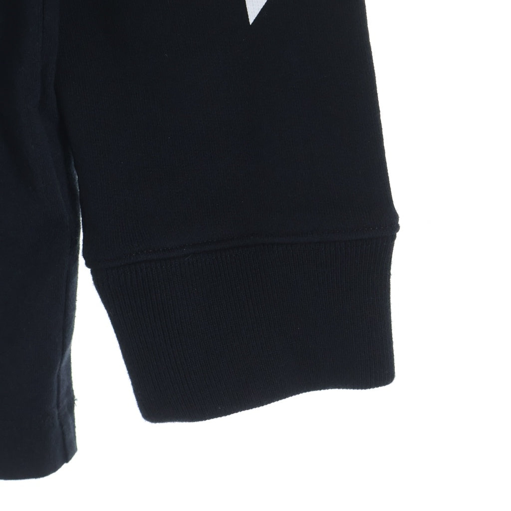 OFF-WHITE(オフホワイト) Diag Mariana Double Tee Hoodie ダイアグマリアナ レイヤードプリント プルオーバーパーカー ブラック OMAB033E19185005