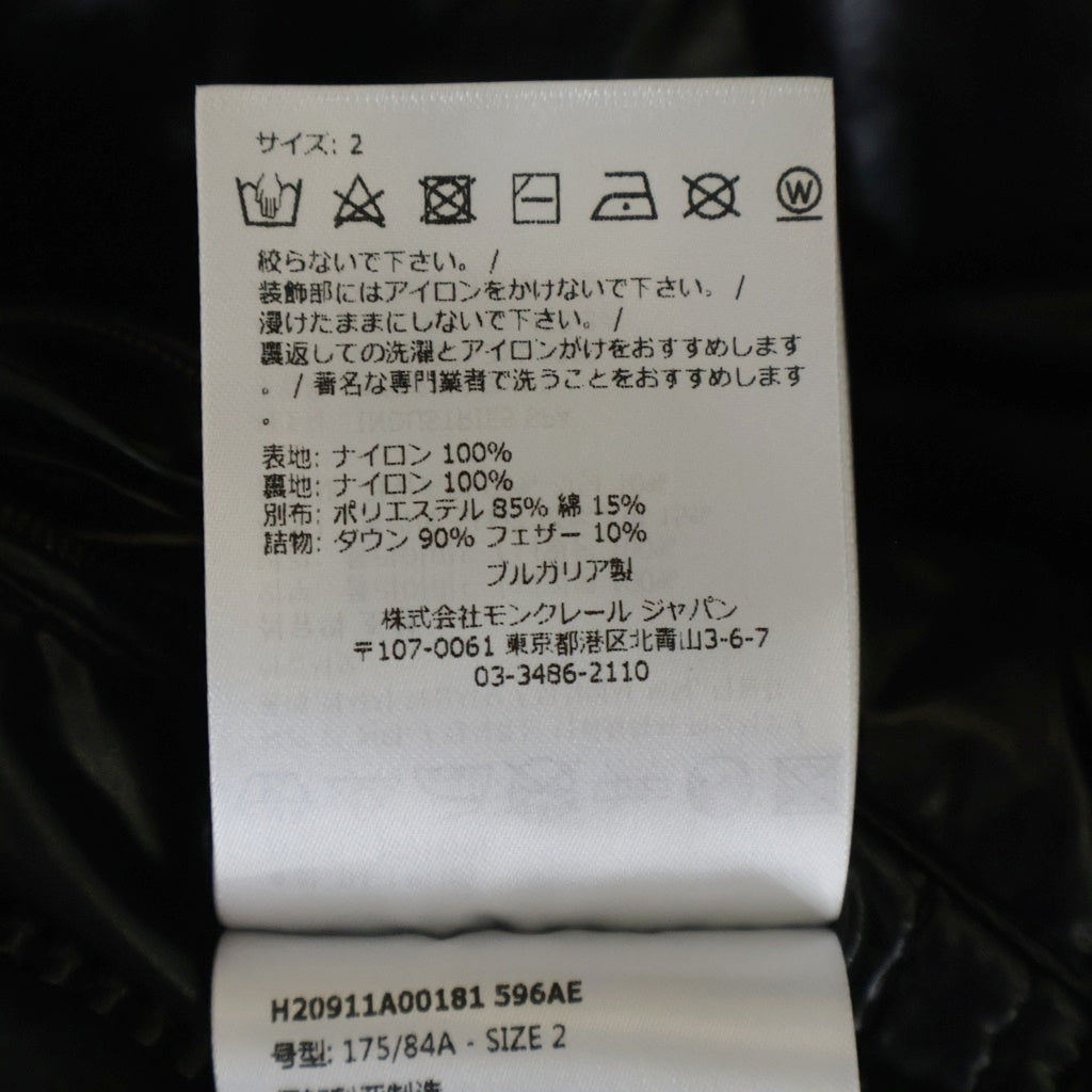 MONCLER(モンクレール) 22AW TACANA GIUBBOTTO フード付き ダウンジャケット H20911A00181 596AE ブラック