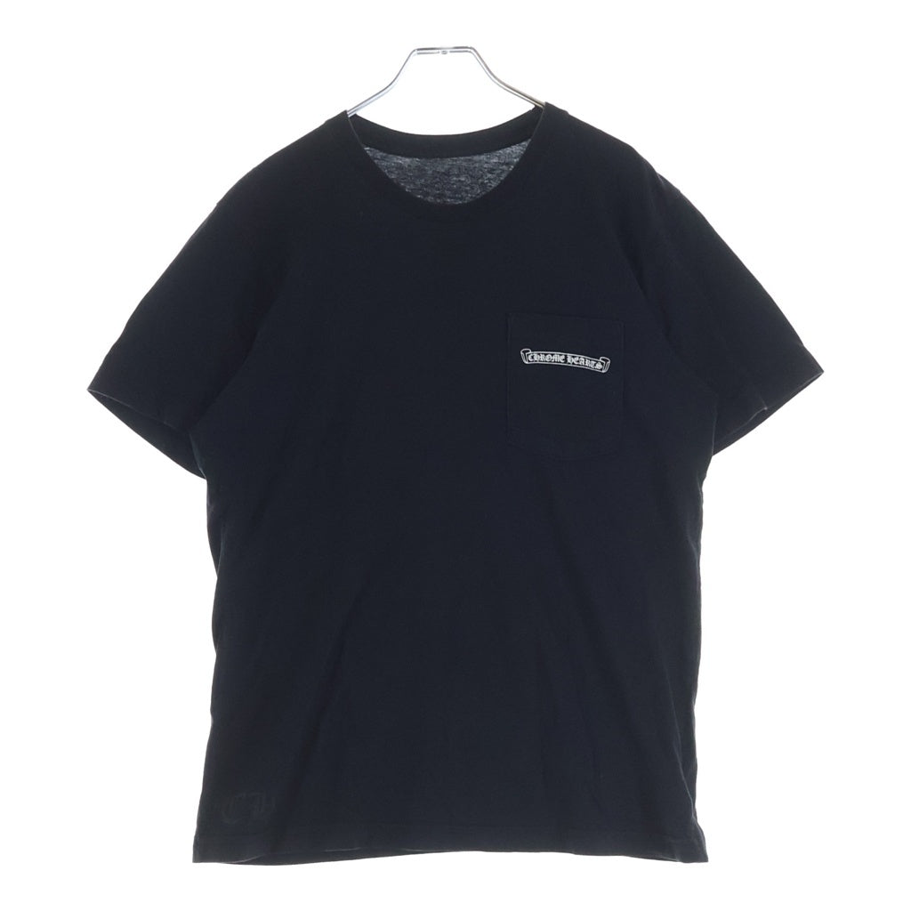 CHROME HEARTS(クロムハーツ) バック アーチ ロゴ プリント 半袖 Tシャツ カットソー ブラック ‐