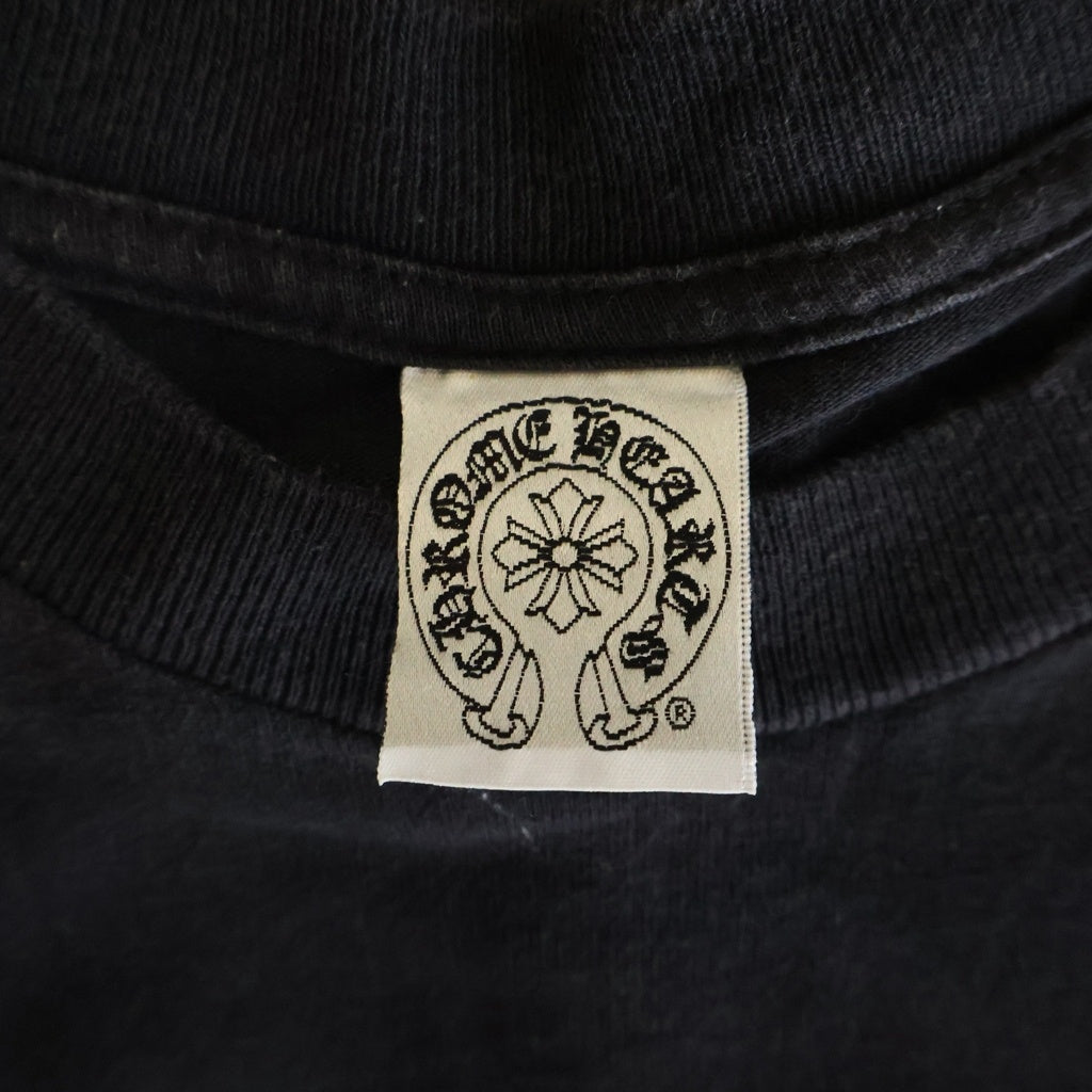 CHROME HEARTS(クロムハーツ) OLD FLORAL オールド ホースシューフローラルクロス プリント半袖Tシャツ カットソー ブラック/レッド
