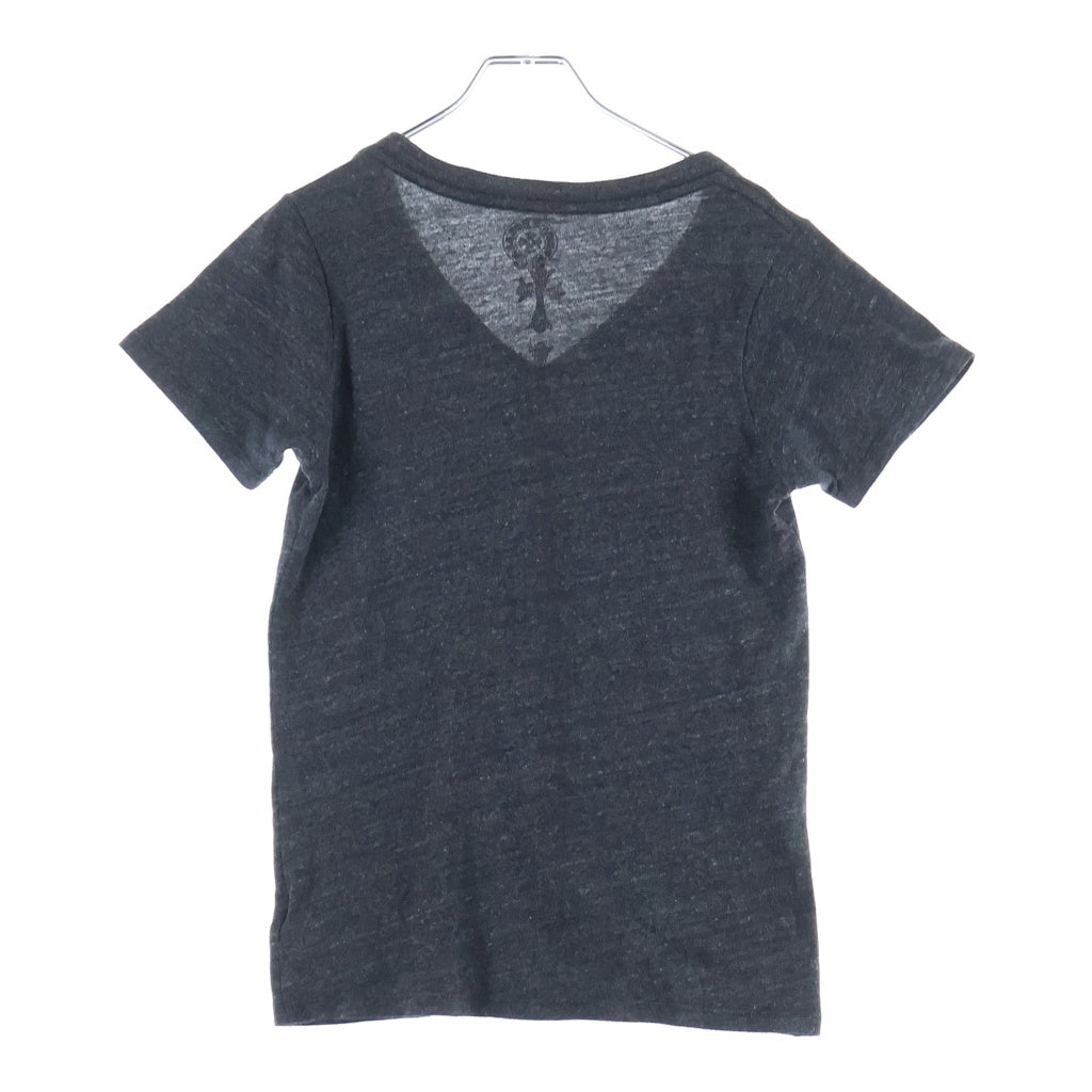 CHROME HEARTS(クロムハーツ) OLD 3CEMETARY オールド 3セメタリー バッククロスライン Vネック半袖Tシャツ ショートスリーブカットソー グレー