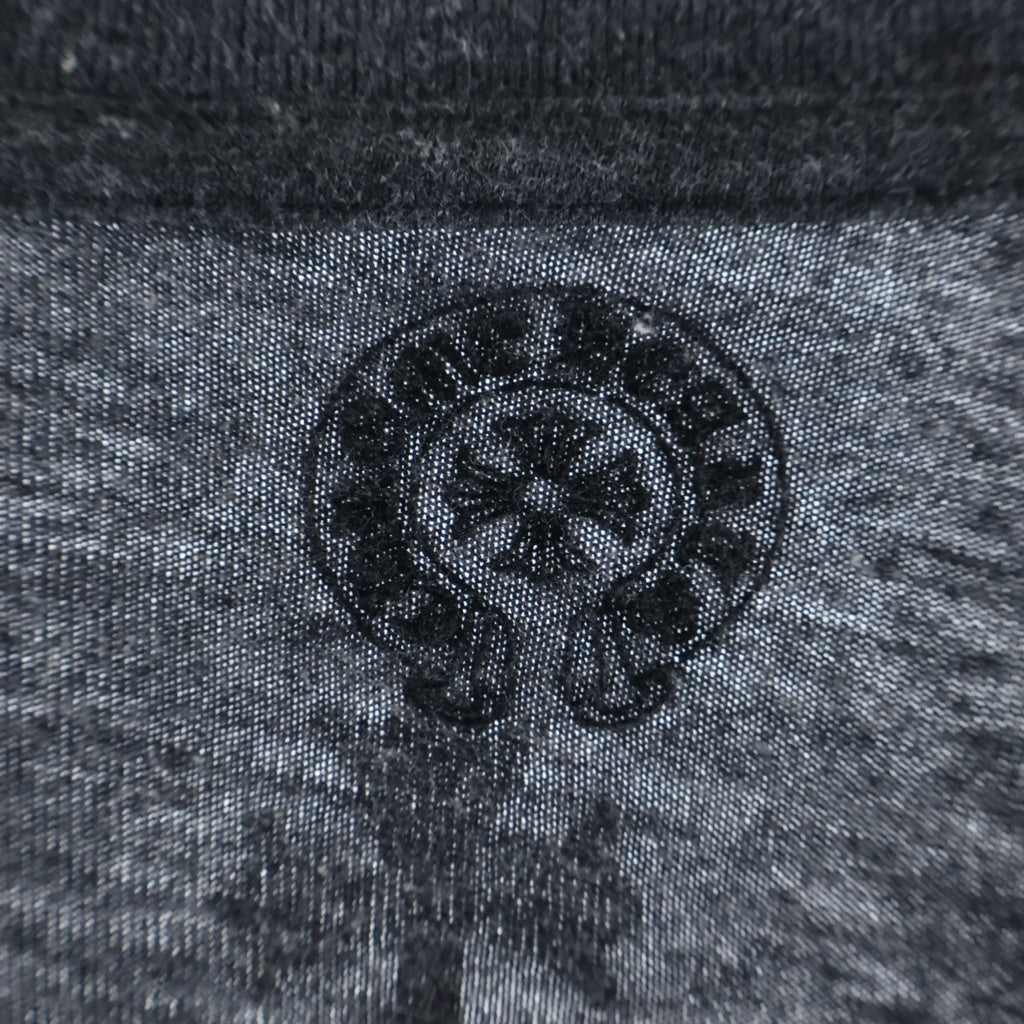 CHROME HEARTS(クロムハーツ) OLD 3CEMETARY オールド 3セメタリー バッククロスライン Vネック半袖Tシャツ ショートスリーブカットソー グレー