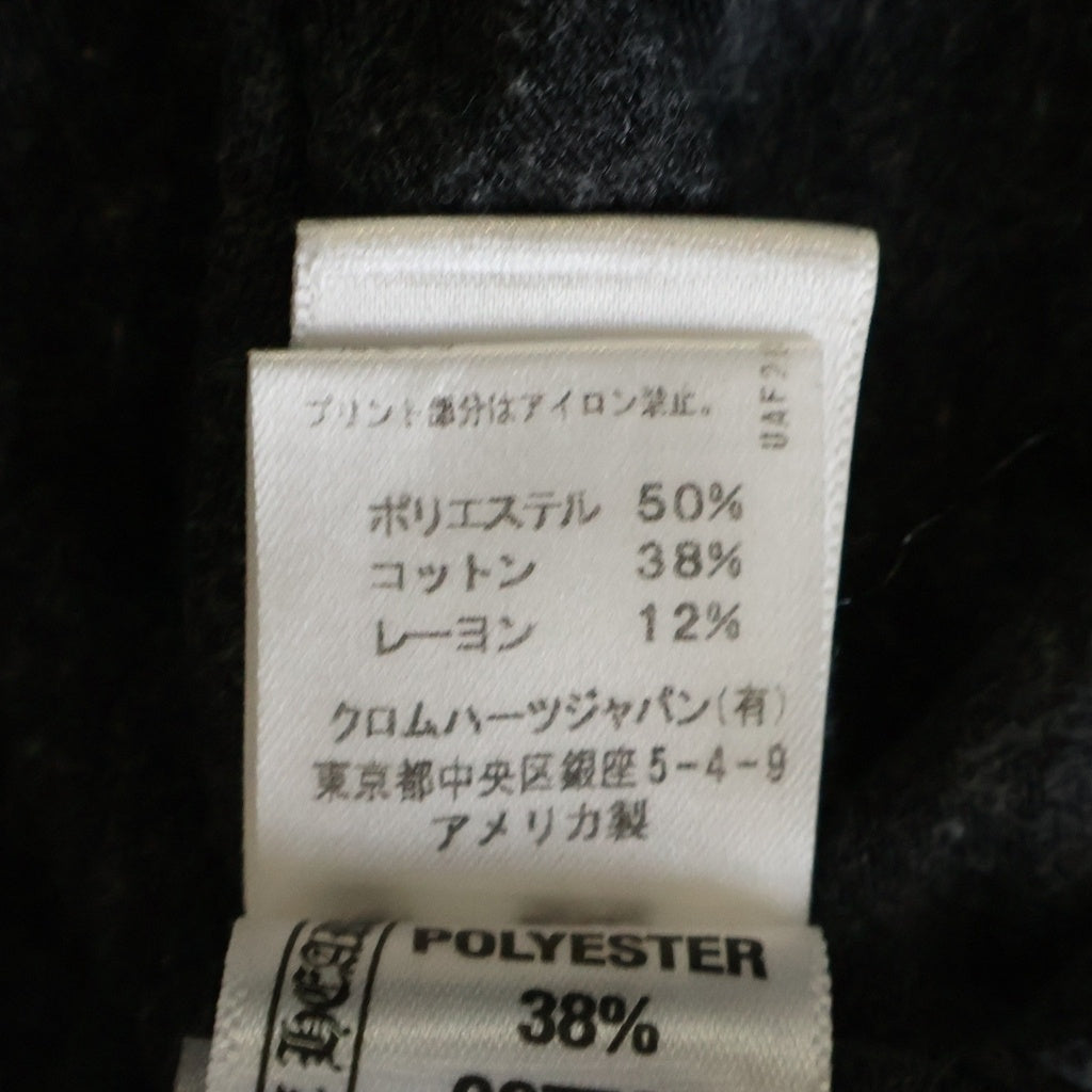 CHROME HEARTS(クロムハーツ) OLD 3CEMETARY オールド 3セメタリー バッククロスライン Vネック半袖Tシャツ ショートスリーブカットソー グレー
