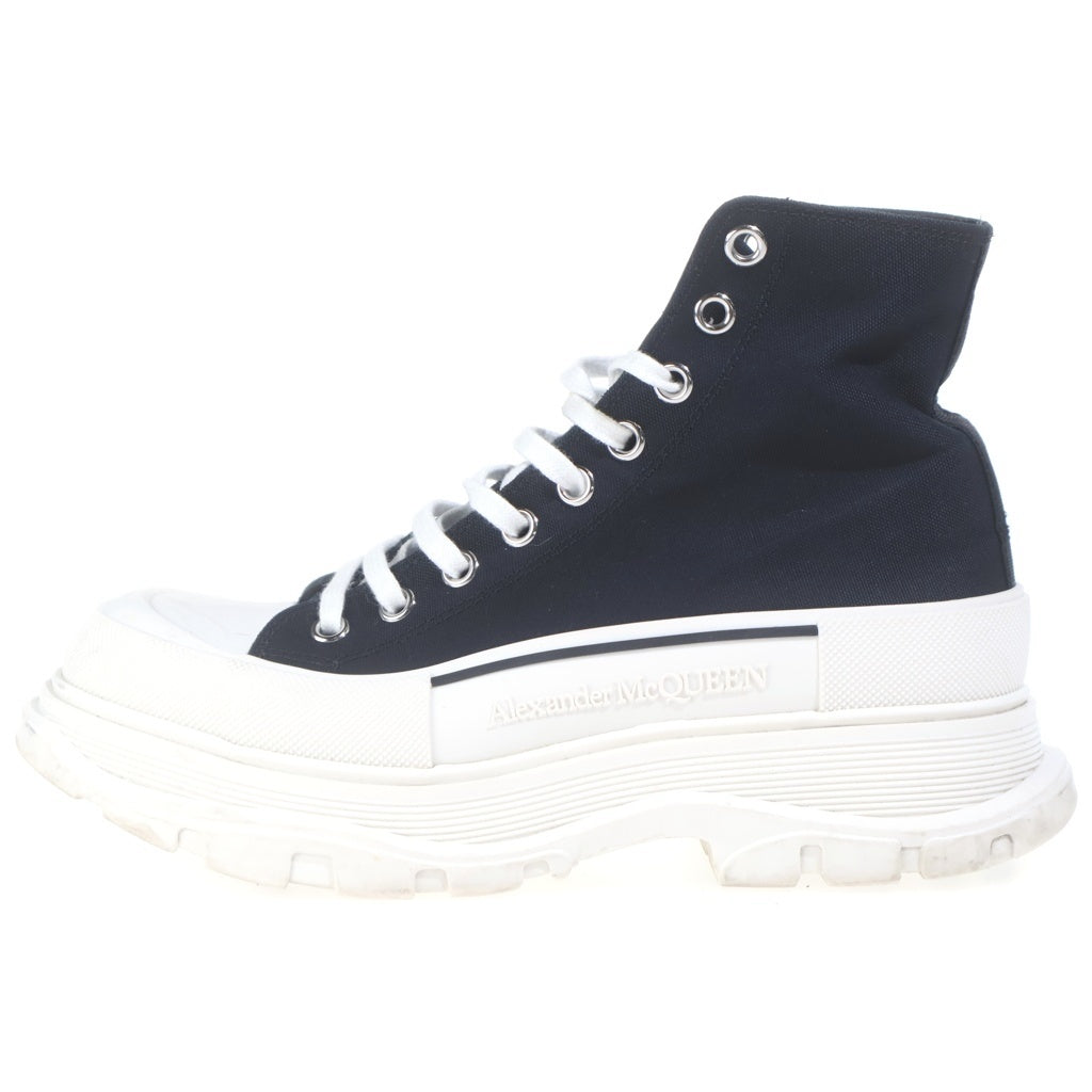Alexander McQueen(アレキサンダーマックイーン) Tread Slick トレッド スリック ハイカットスニーカー キャンバス ブラック 705660