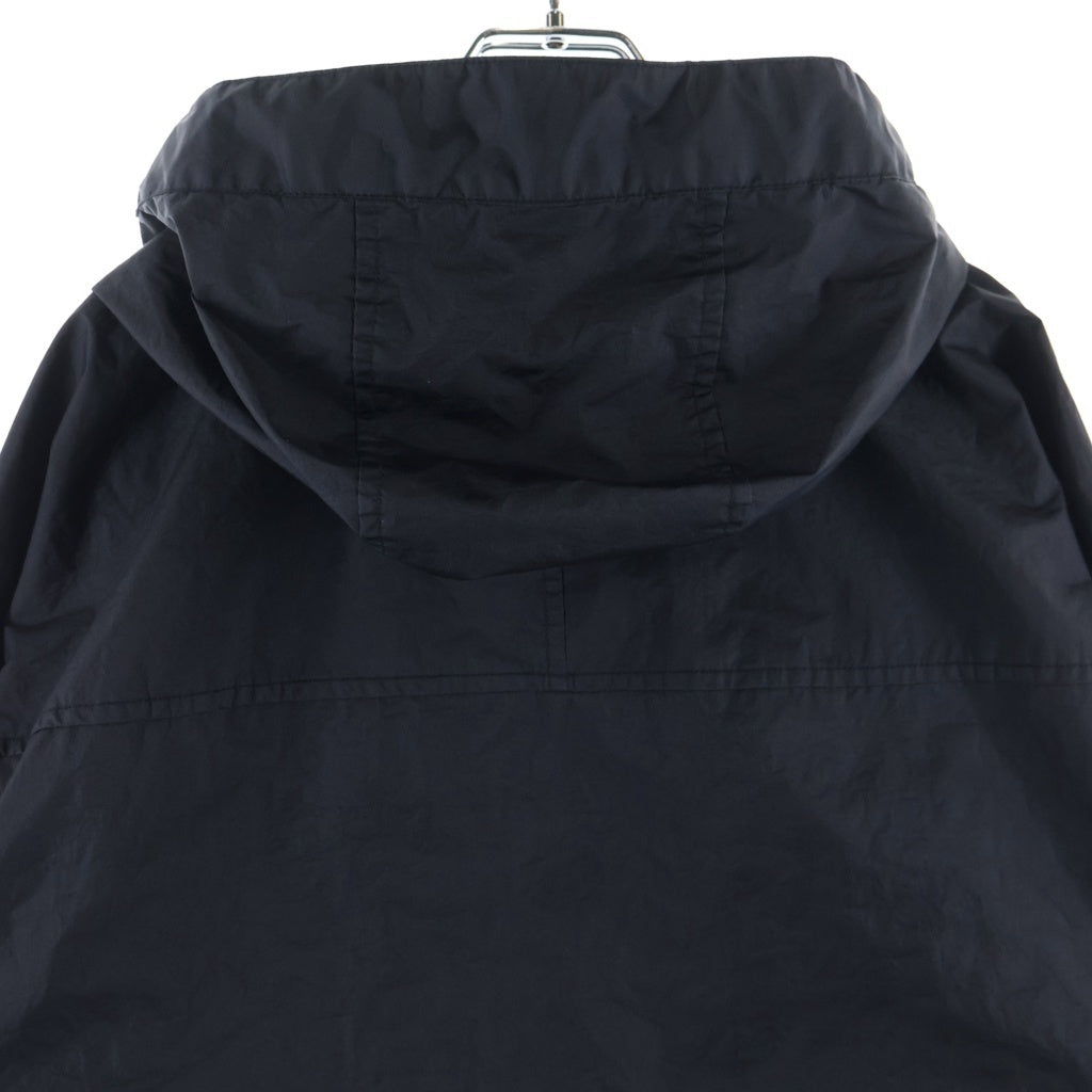 STONE ISLAND(ストーンアイランド) 26SS ワッペンロゴ フーデッドジャケット ナイロンジャケット ブラック L1S154100004S0A2