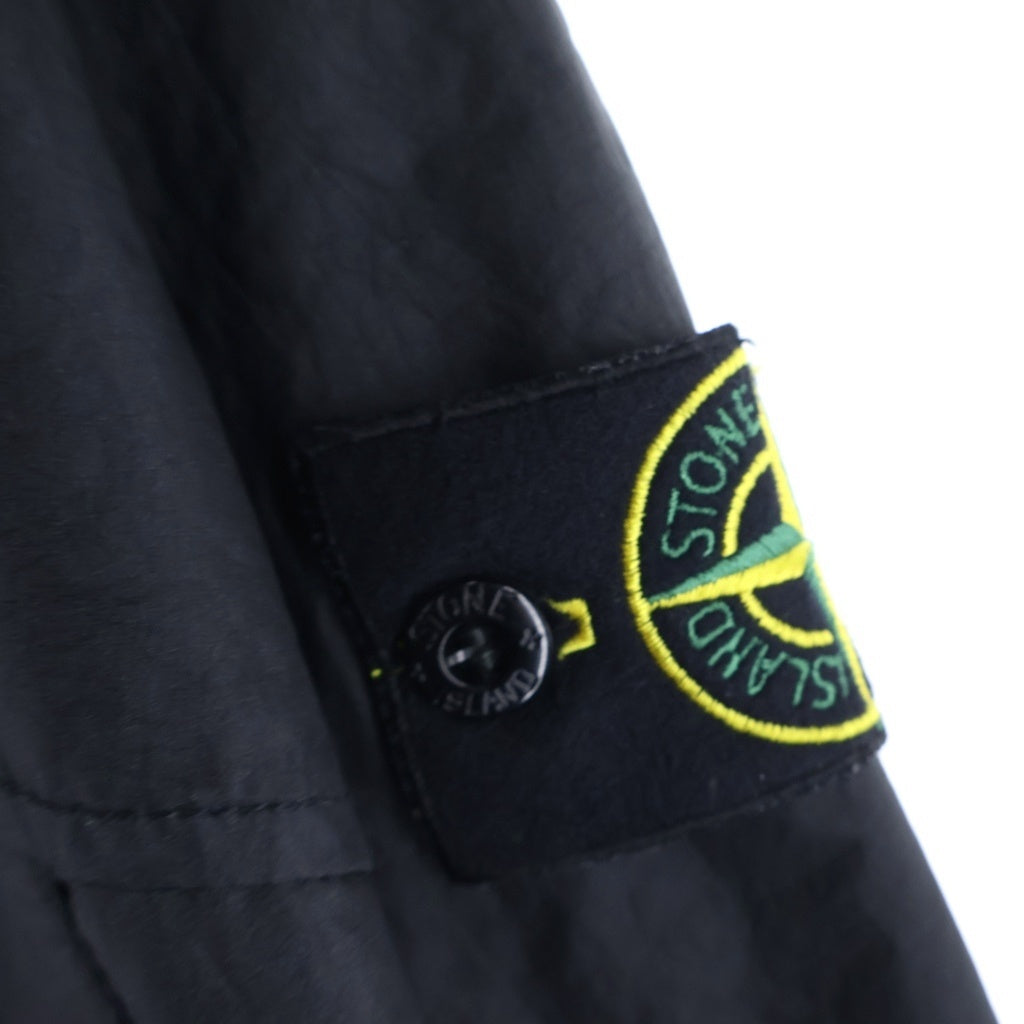STONE ISLAND(ストーンアイランド) 26SS ワッペンロゴ フーデッドジャケット ナイロンジャケット ブラック L1S154100004S0A2