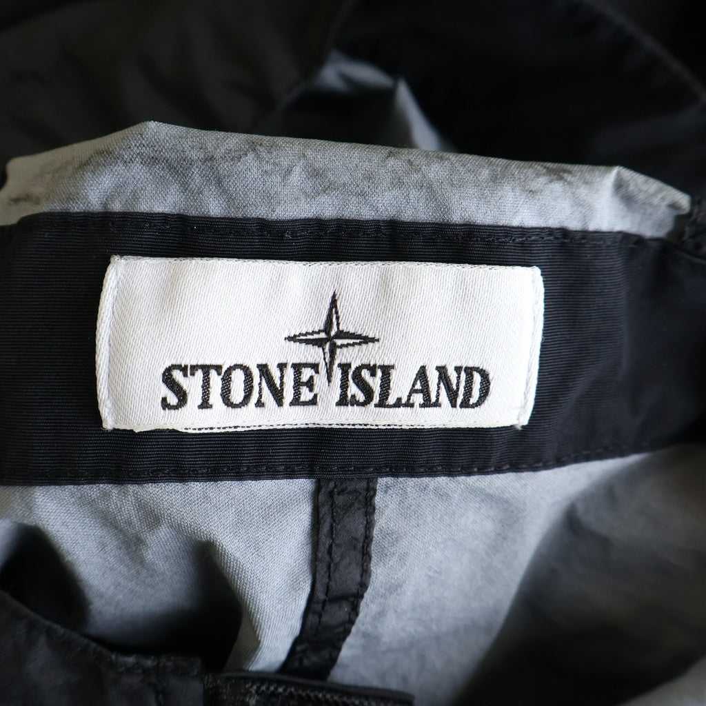 STONE ISLAND(ストーンアイランド) 26SS ワッペンロゴ フーデッドジャケット ナイロンジャケット ブラック L1S154100004S0A2