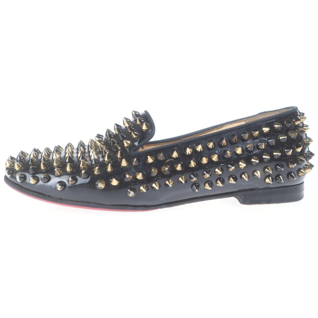 CHRISTIAN LOUBOUTIN(クリスチャンルブタン) スタッズ スリッポン パンプス レディース ブラック