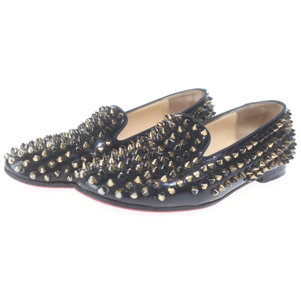CHRISTIAN LOUBOUTIN(クリスチャンルブタン) スタッズ スリッポン パンプス レディース ブラック