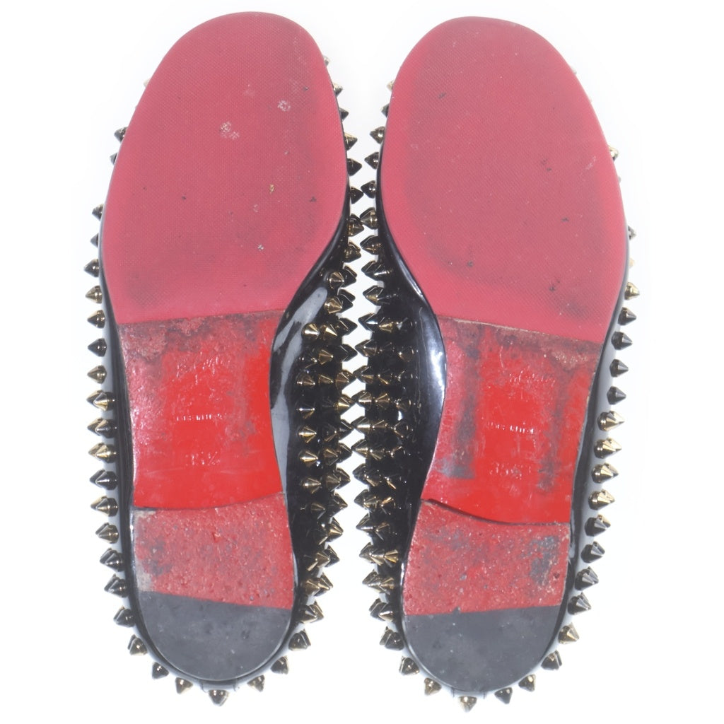CHRISTIAN LOUBOUTIN(クリスチャンルブタン) スタッズ スリッポン パンプス レディース ブラック