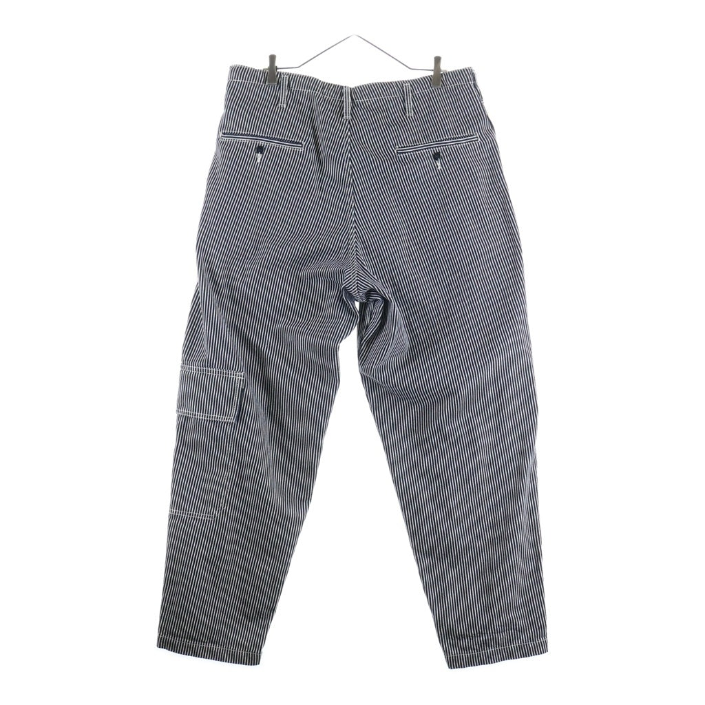 BLACK Scandal Yohji Yamamoto(ブラックスキャンダルヨウジヤマモト) 23SS HICKORY A-SIDE TUCK PANTS ヒッコリー エーサイド タックパンツ ストライプ ブルー/ホワイト HZ-P97-042